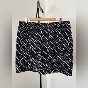⛳ Chico’s Zenergy Golf Skort | Black+White Polka Dot Athleisure Skirt